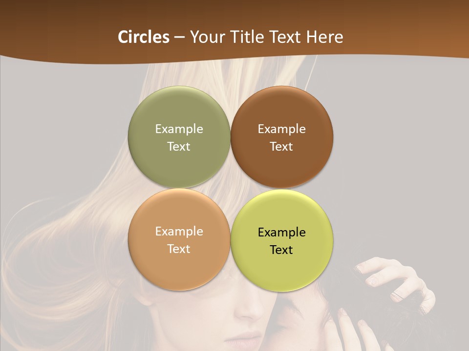 Portrait Husband Wife PowerPoint Template