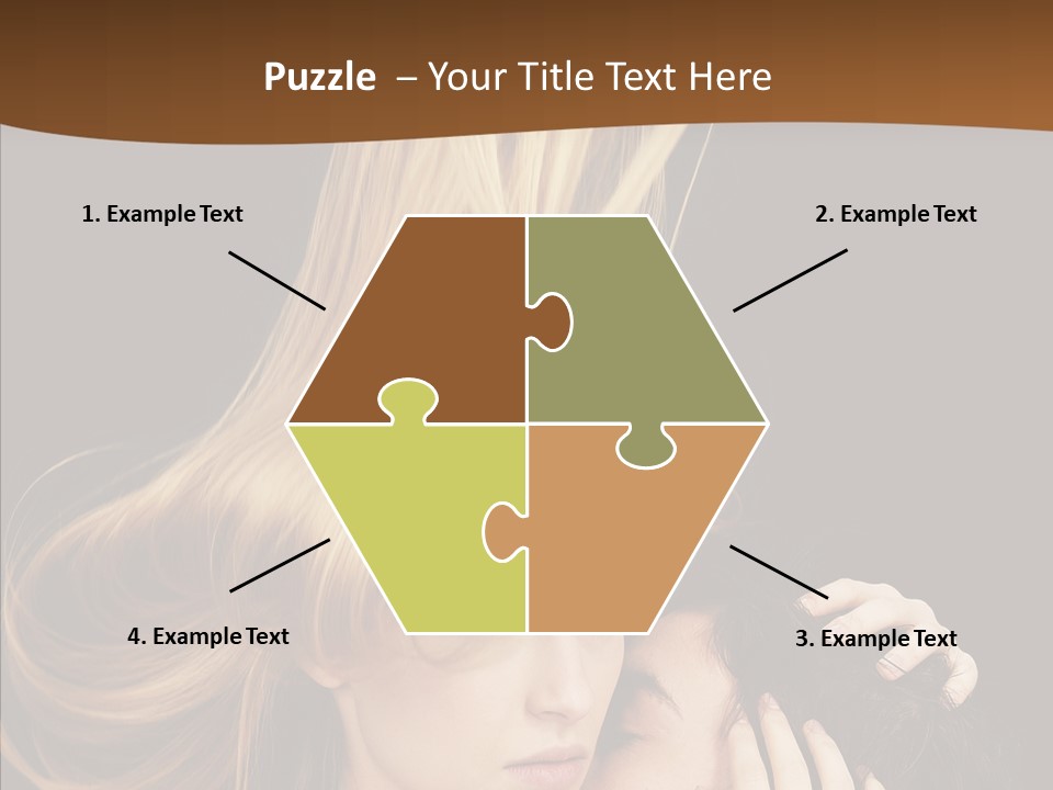 Portrait Husband Wife PowerPoint Template