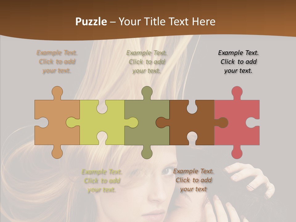 Portrait Husband Wife PowerPoint Template