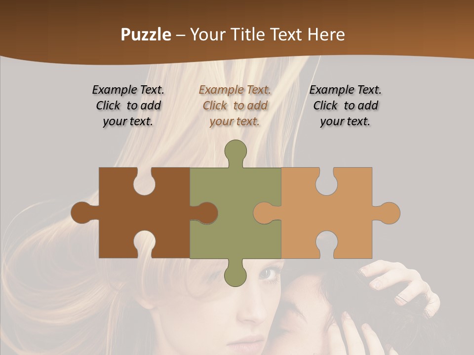 Portrait Husband Wife PowerPoint Template