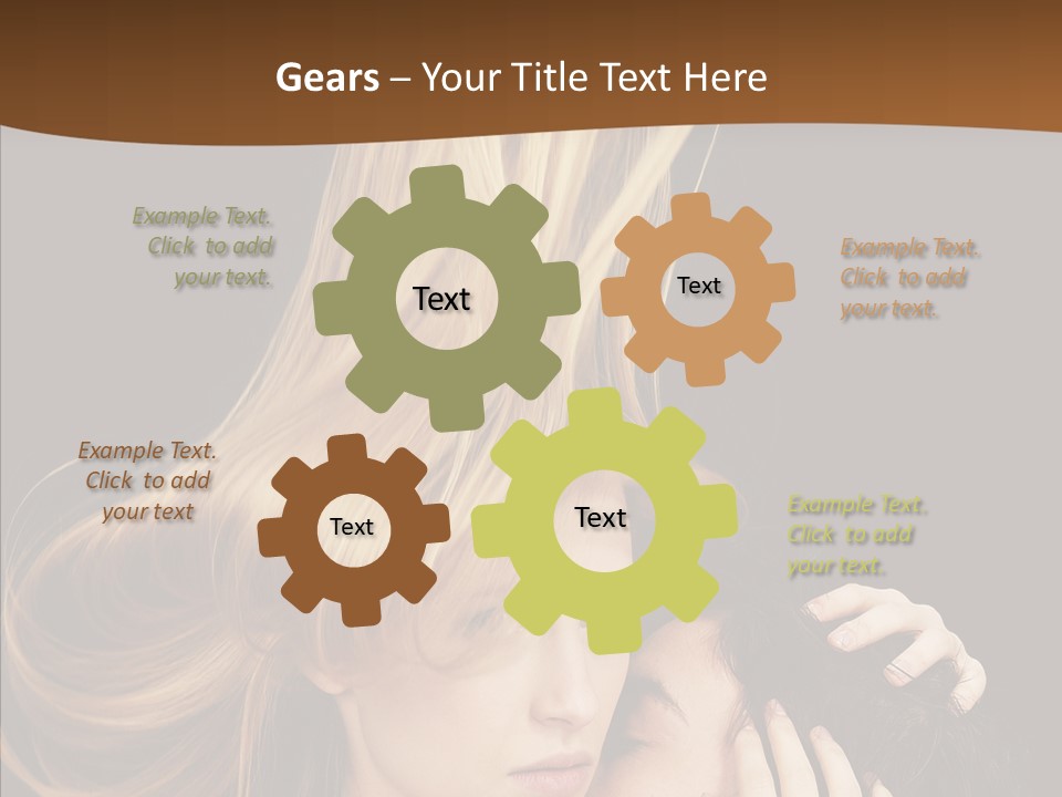 Portrait Husband Wife PowerPoint Template