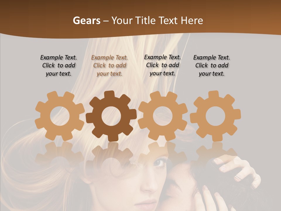 Portrait Husband Wife PowerPoint Template