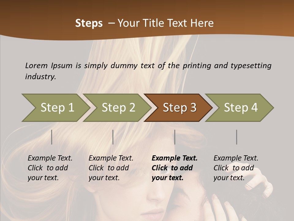 Portrait Husband Wife PowerPoint Template