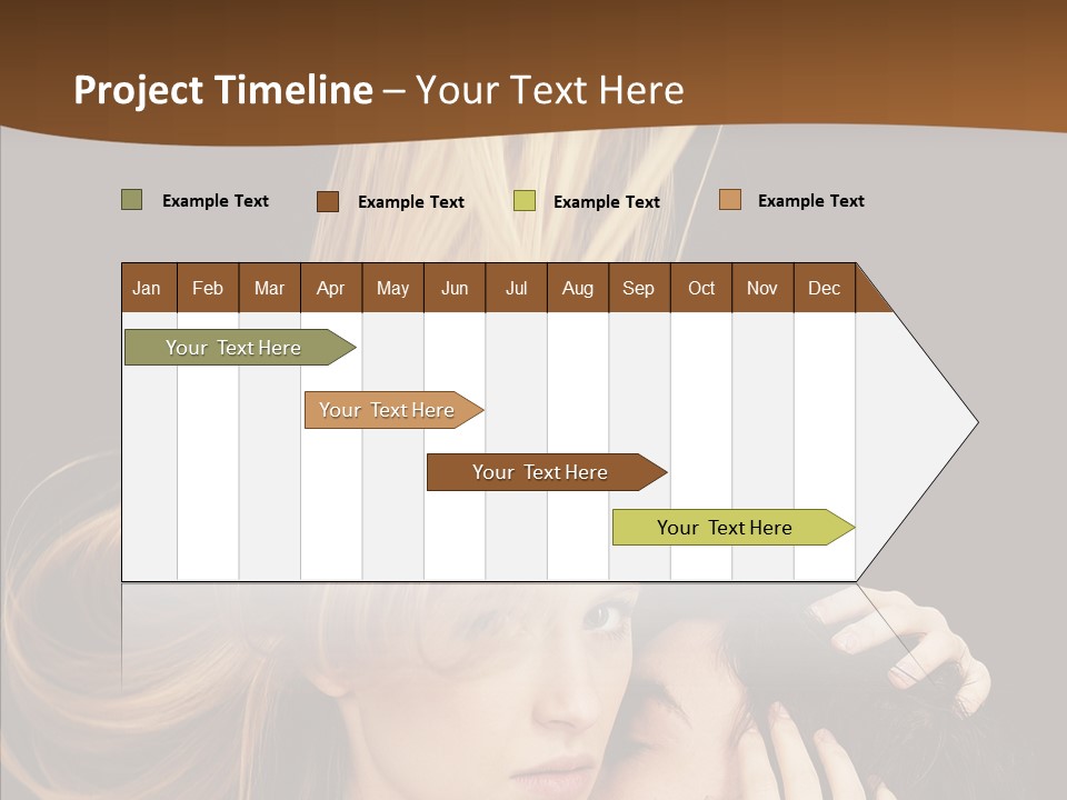Portrait Husband Wife PowerPoint Template