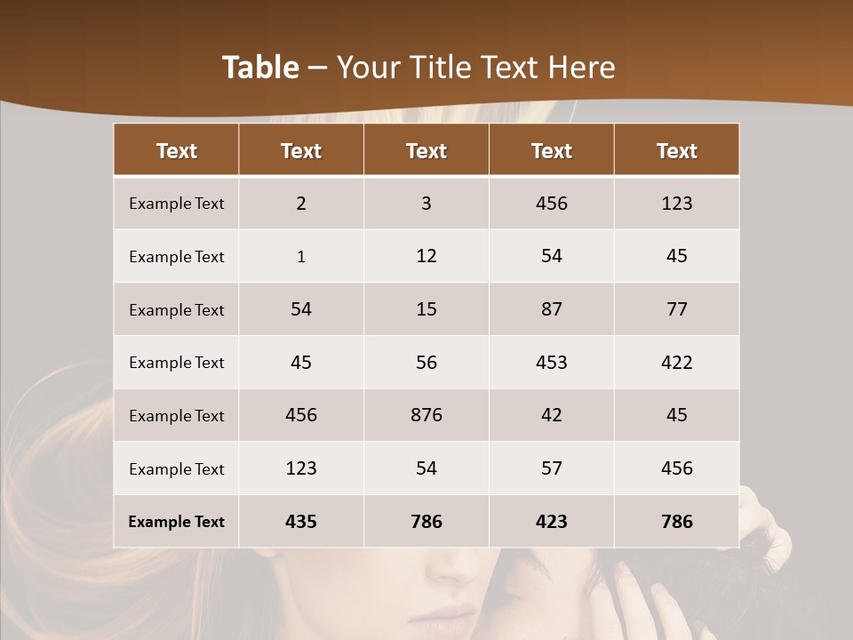 Portrait Husband Wife PowerPoint Template