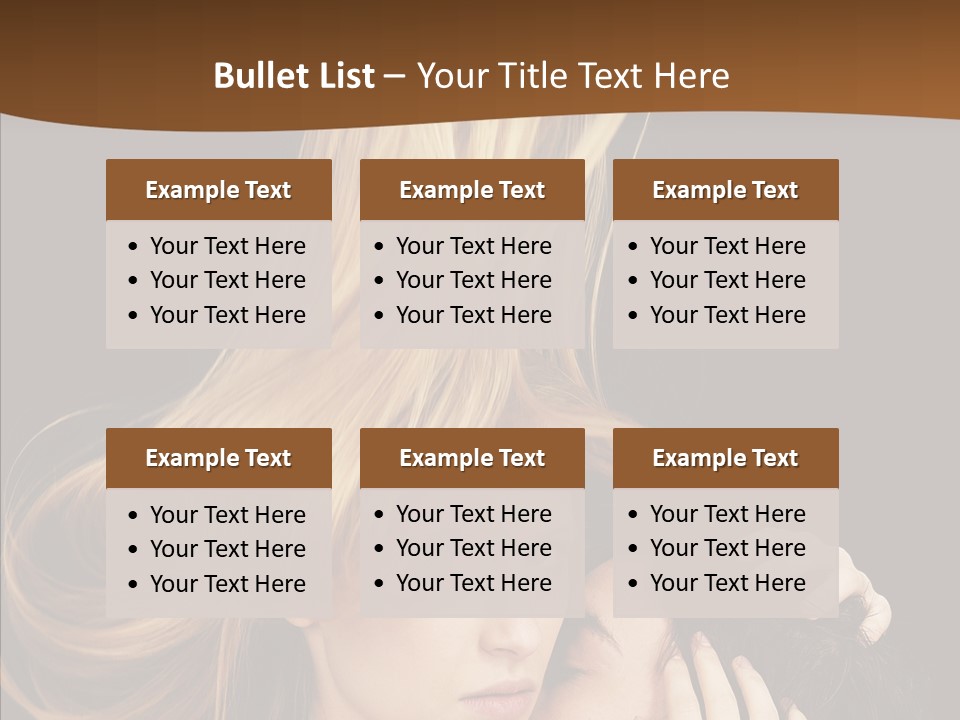 Portrait Husband Wife PowerPoint Template