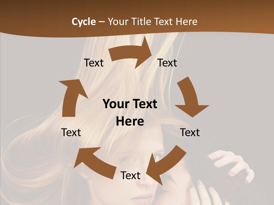 Portrait Husband Wife PowerPoint Template