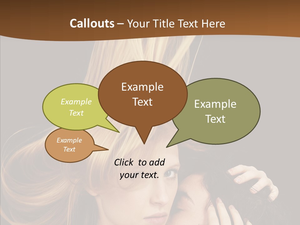 Portrait Husband Wife PowerPoint Template