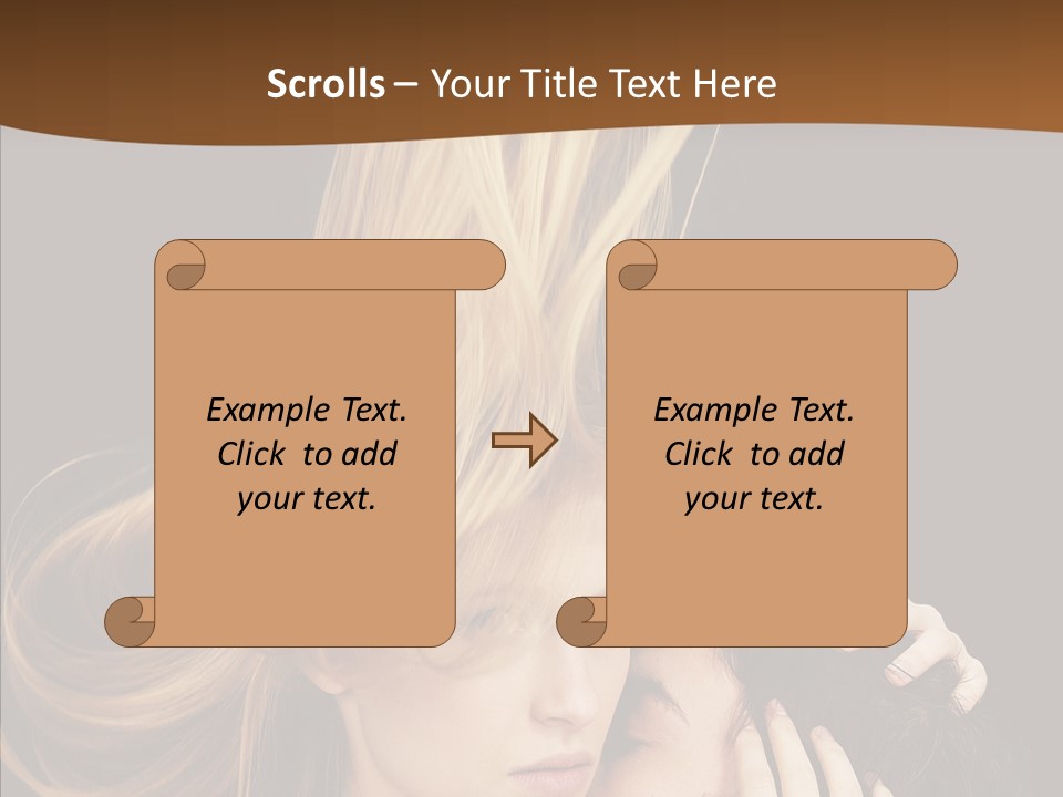 Portrait Husband Wife PowerPoint Template