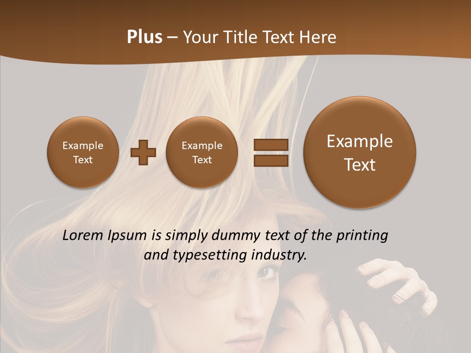 Portrait Husband Wife PowerPoint Template