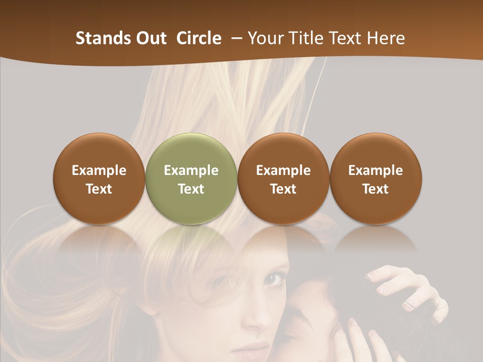 Portrait Husband Wife PowerPoint Template