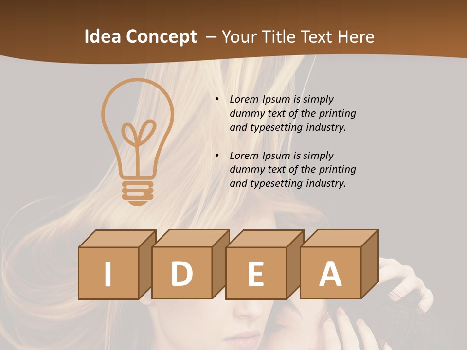 Portrait Husband Wife PowerPoint Template