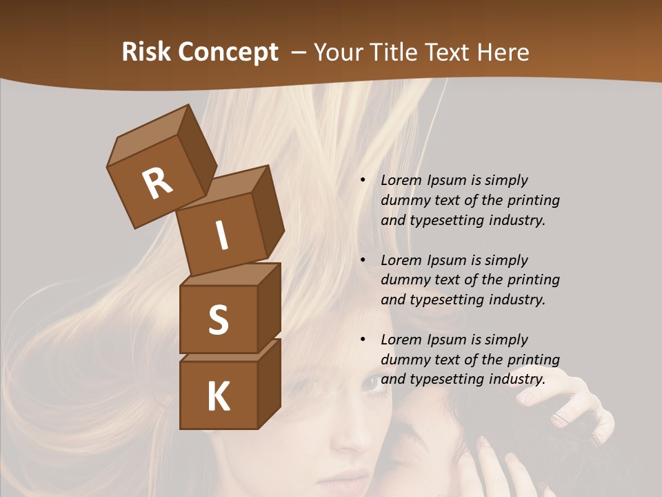 Portrait Husband Wife PowerPoint Template