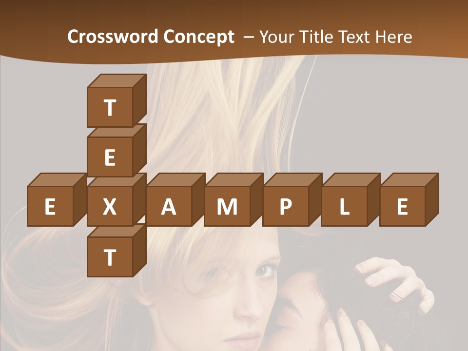 Portrait Husband Wife PowerPoint Template