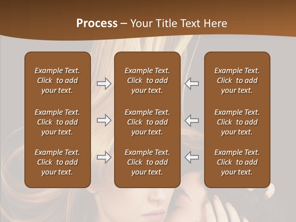 Portrait Husband Wife PowerPoint Template