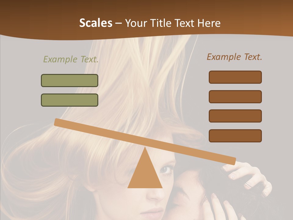 Portrait Husband Wife PowerPoint Template