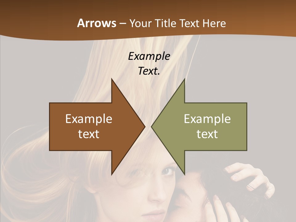 Portrait Husband Wife PowerPoint Template