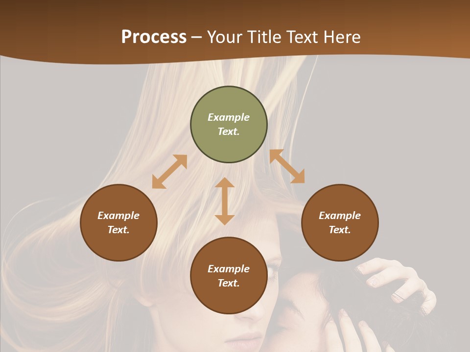 Portrait Husband Wife PowerPoint Template