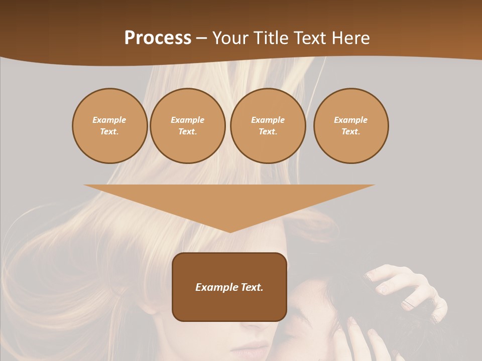 Portrait Husband Wife PowerPoint Template