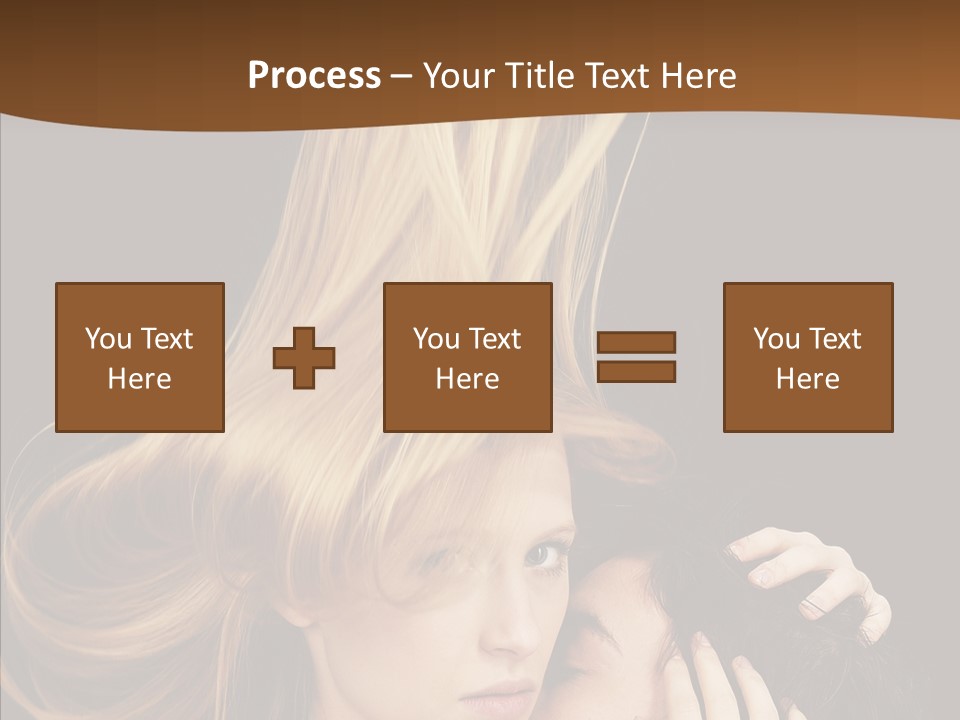 Portrait Husband Wife PowerPoint Template