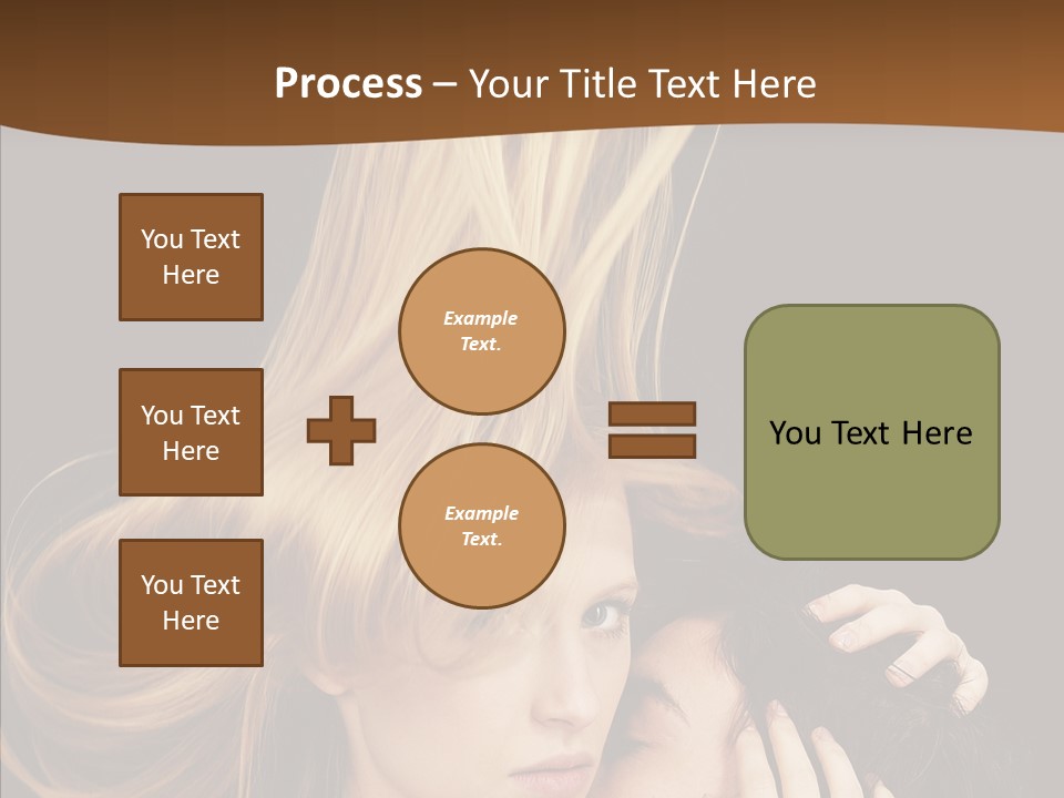 Portrait Husband Wife PowerPoint Template