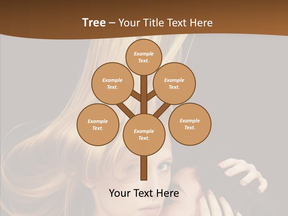 Portrait Husband Wife PowerPoint Template