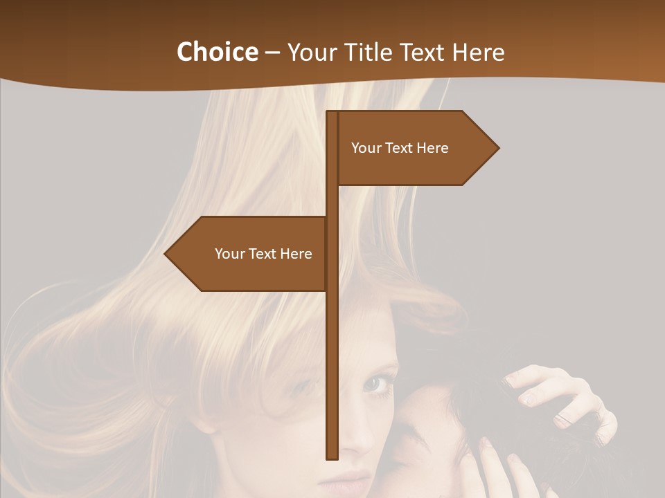 Portrait Husband Wife PowerPoint Template