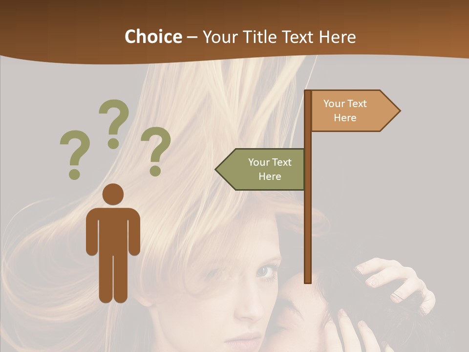 Portrait Husband Wife PowerPoint Template