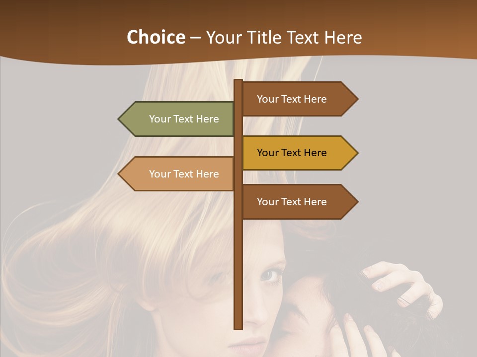 Portrait Husband Wife PowerPoint Template