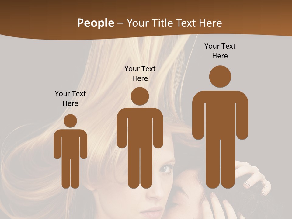 Portrait Husband Wife PowerPoint Template