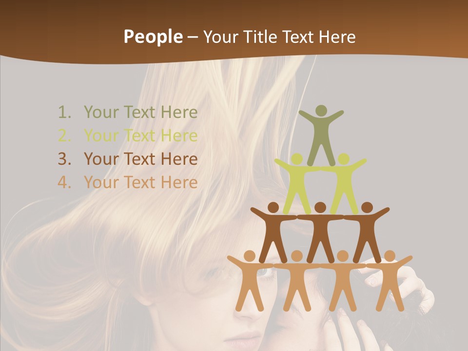 Portrait Husband Wife PowerPoint Template