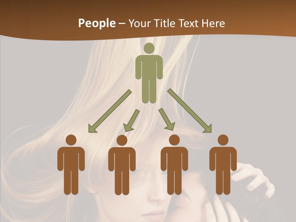 Portrait Husband Wife PowerPoint Template