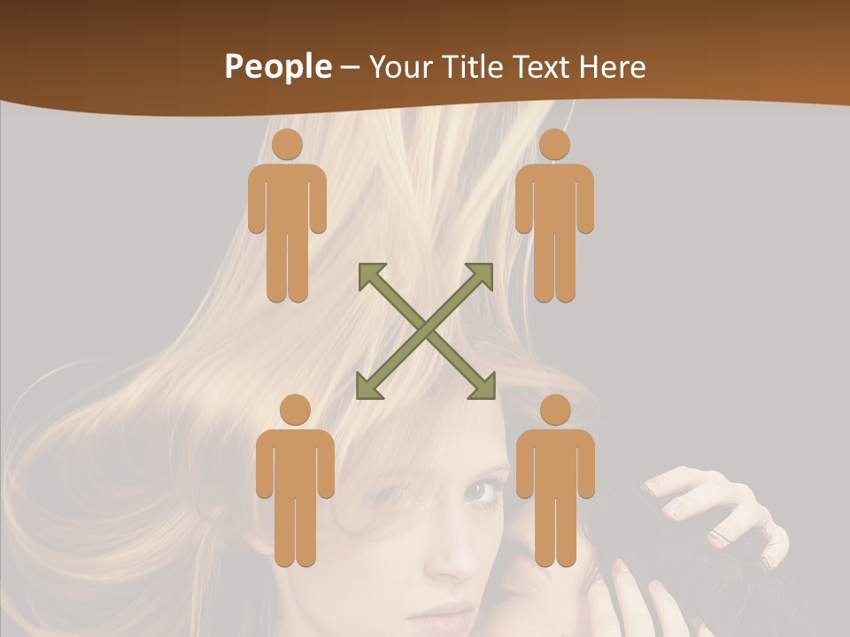 Portrait Husband Wife PowerPoint Template