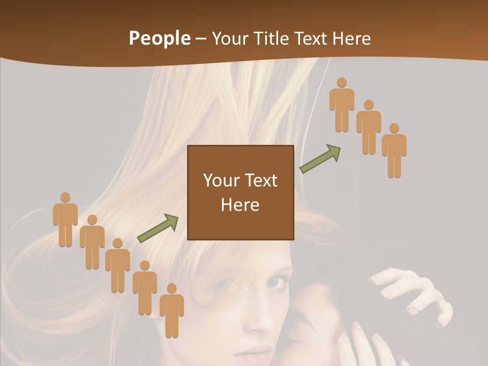 Portrait Husband Wife PowerPoint Template