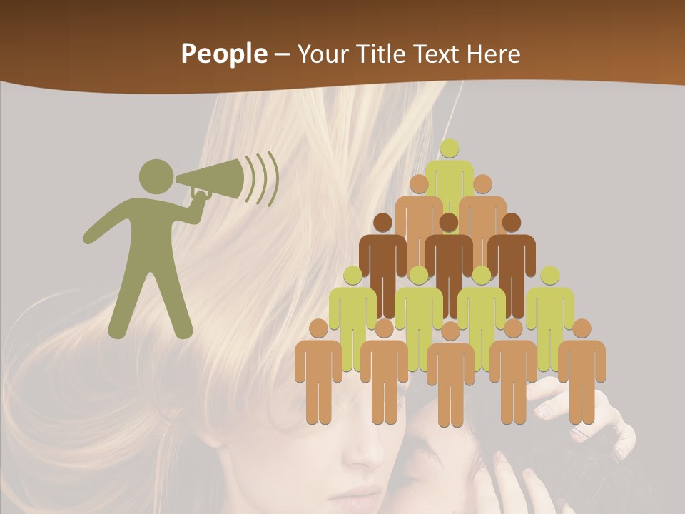 Portrait Husband Wife PowerPoint Template