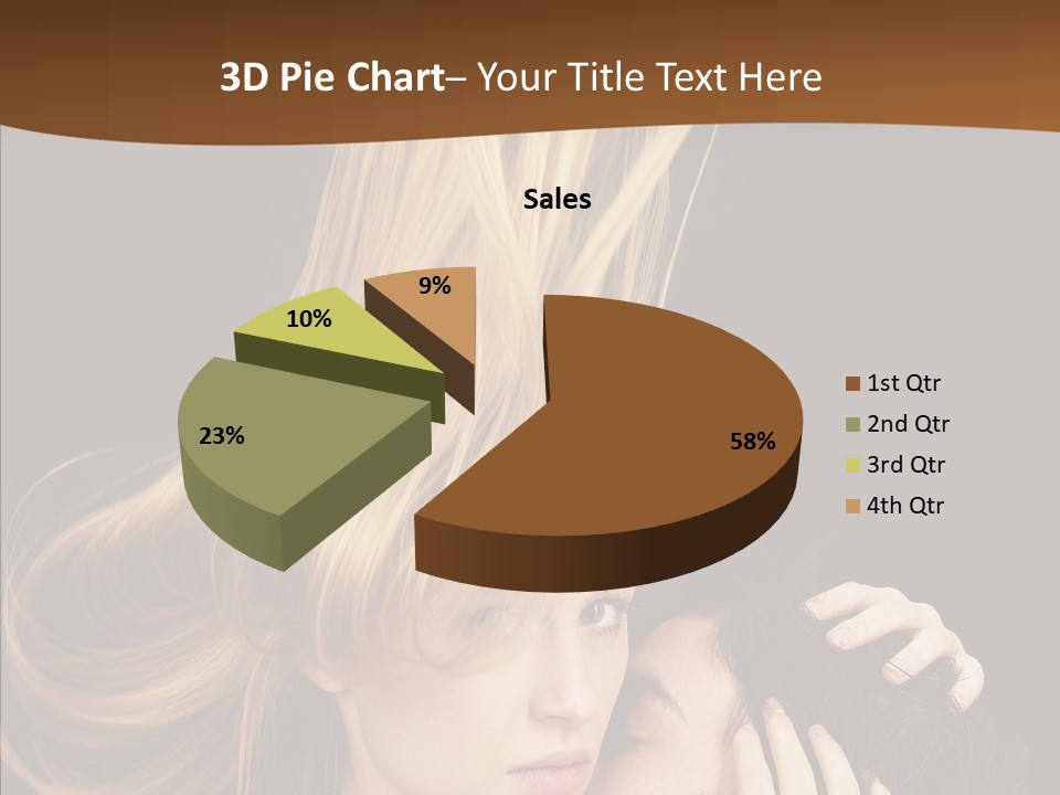 Portrait Husband Wife PowerPoint Template
