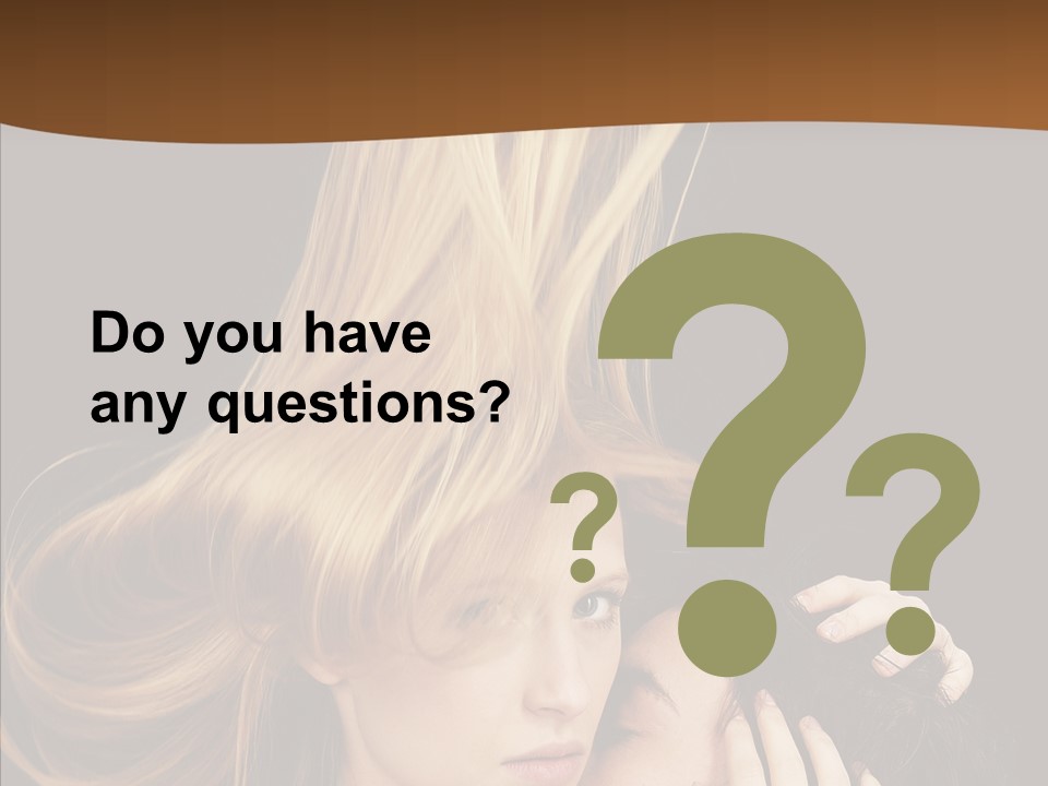 Portrait Husband Wife PowerPoint Template