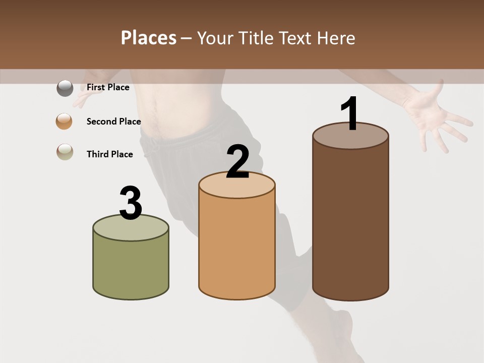 Performer Stretching Male PowerPoint Template