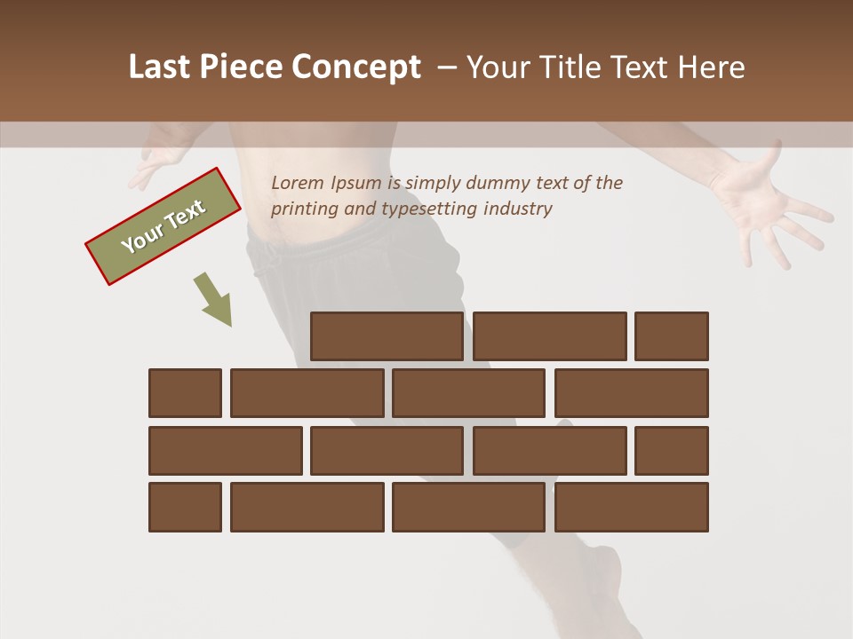 Performer Stretching Male PowerPoint Template