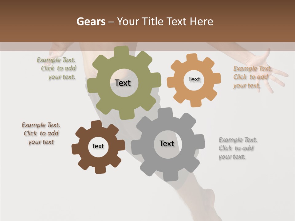 Performer Stretching Male PowerPoint Template