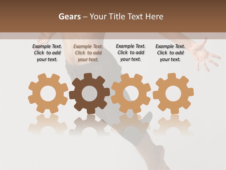 Performer Stretching Male PowerPoint Template