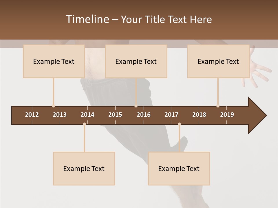 Performer Stretching Male PowerPoint Template