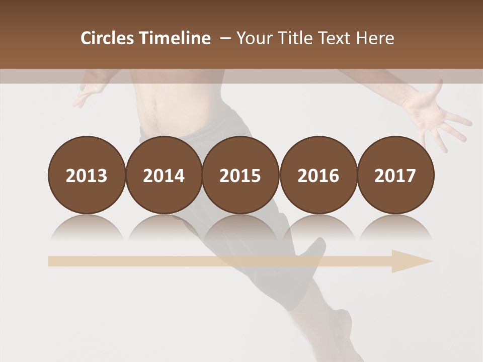 Performer Stretching Male PowerPoint Template