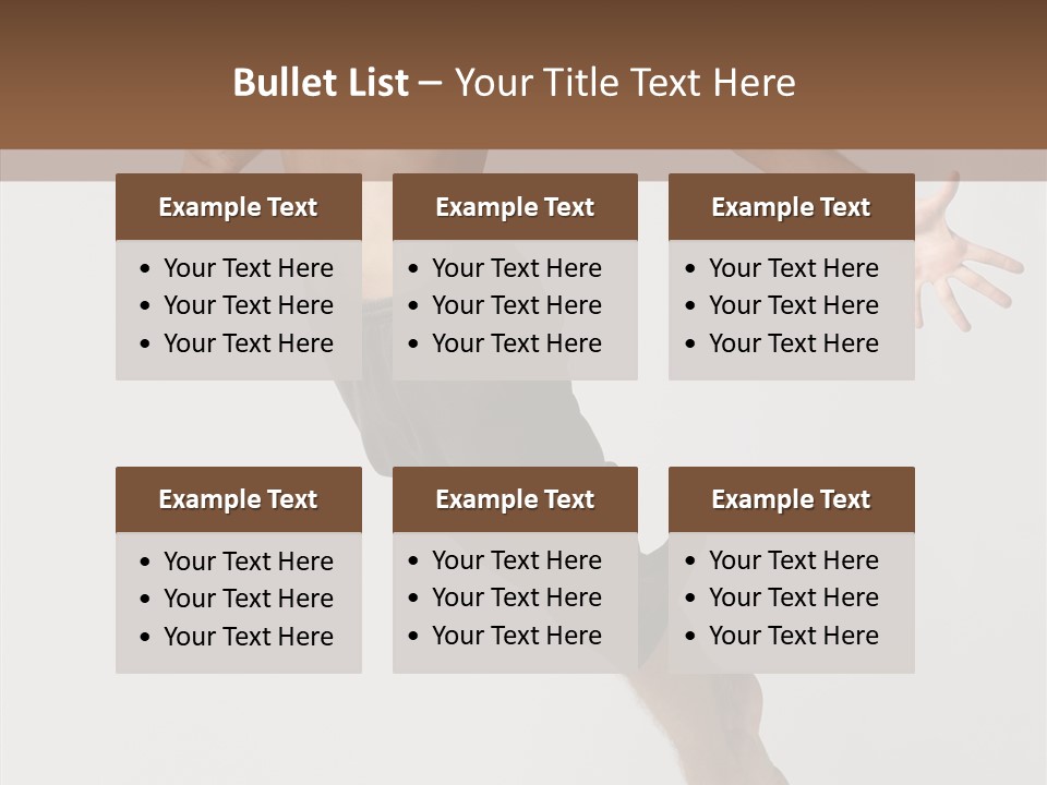 Performer Stretching Male PowerPoint Template