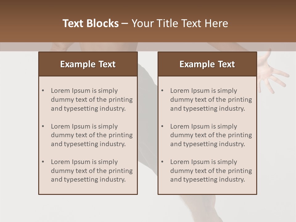 Performer Stretching Male PowerPoint Template