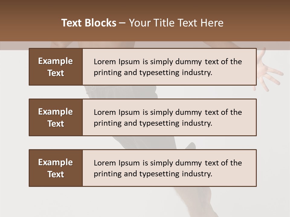 Performer Stretching Male PowerPoint Template