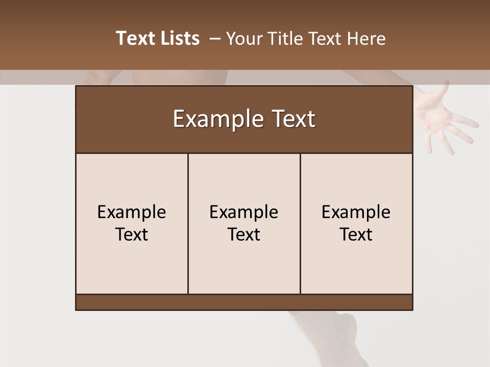 Performer Stretching Male PowerPoint Template