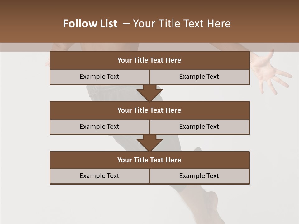 Performer Stretching Male PowerPoint Template