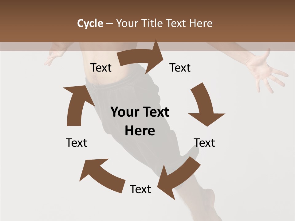Performer Stretching Male PowerPoint Template