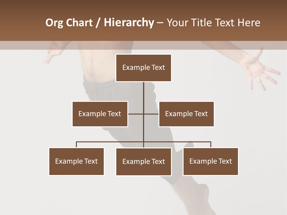 Performer Stretching Male PowerPoint Template